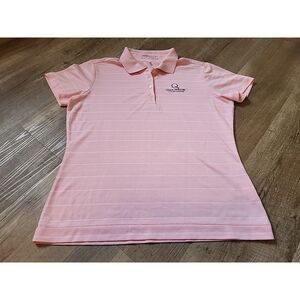 Quail Hollow Championship Nike Golf Dri fit‎ Polo Pink Womens Shirt Polo Medium